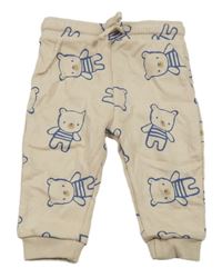 Světlebéžové tepláky s medvídky F&F