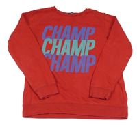 Červená mikina s nápisy George