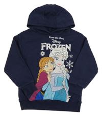 Tmavomodrá mikina s Frozen a kapucí Disney