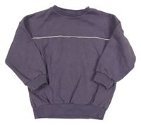 Fialová mikina s pruhem George