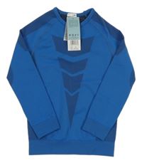 Nové - modré vzorované thermo triko Bekkin