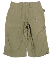 Béžové plátěné kraťasy s Mickeym Disney