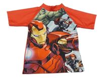 Červené UV tričko s Avangers Marvel