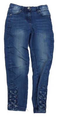 Tmavomodré skinny rifle Matalan