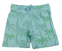 Světlemodré kraťasy s palmami H&M