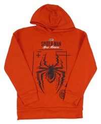 Červená mikina se Spidemanem a kapucí Marvel
