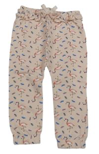 Světlerůžové tepláky s plameňáky Impidimpi