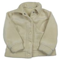 Smetanová žebrovaná sametová košilová zateplená bunda Primark