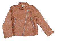 Růžový koženkový křivák H&M