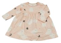 Světlerůžové šaty s duchy F&F