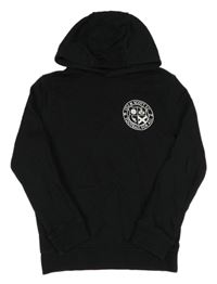 Černá mikina s potiskem a kapucí Lyle&Scott