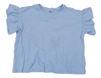 Světlemodré tričko s volánky H&M