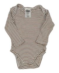 Hnědo-bílé pruhované body Lily & Dan