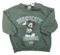 Zelená mikina s Mickeym H&M