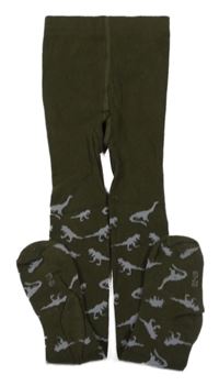 Khaki punčocháče s diny Kiki&Koko