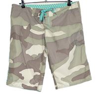 Dámské army šusťákové plážové kraťasy Animal 