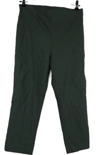 Dámské hnědé elastické capri tregíny Roman 