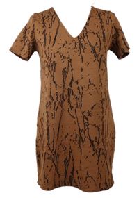 Dámské skořicovo-černé vzorované šaty MissGuided 