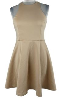 Dámské pudrové kolové šaty AX 