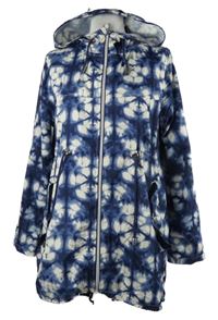 Dámská tmavomodro-bílá vzorovaná šusťáková parka s kapucí Atmosphere 