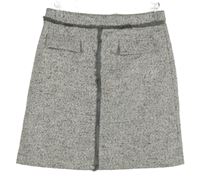 Dámská šedo-růžová melírovaná pletená sukně TU 