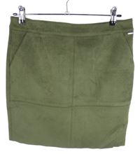 Dámská khaki semišová sukně Taifun 