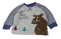Šedo-pruhované triko s The Gruffalo Tu