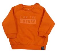 Oranžová mikina s nápisem F&F