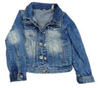 Modrá riflová bunda