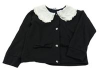 Černá propínací mikina s límečkem Kiki&Koko