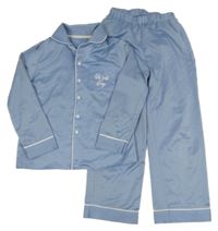 Světlemodré pyžamo s nápisem Matalan