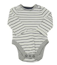 Modro-bílé pruhované body George