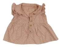 Růžová halenka  s puntíky