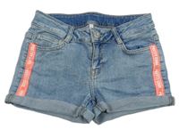 Světlemodré elastické riflové kraťasy C&A