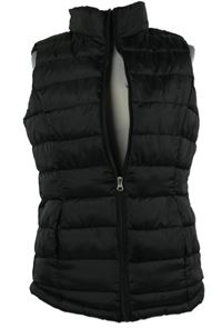Dámská černá šusťáková prošívaná zateplená vesta Infinity