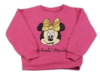 Růžová mikina s Minnie zn. Disney