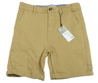 Béžové plátěné chino kraťasy Primark