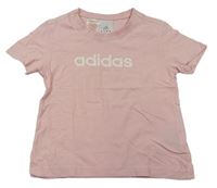 Světlerůžové crop tričko Adidas