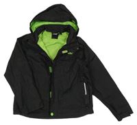 Černá šusťáková jarní funkční bunda s kapucí Crivit