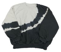 Bílo-tmavošedá oversize mikina George