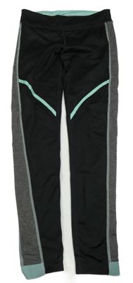 Černo-šedé sportovní legíny H&M