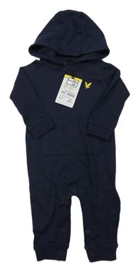 Nové - Tmavomodrý overal s nášivkou a kapucí Lyle&Scott