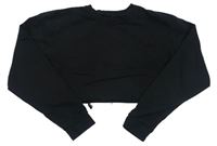 Černá crop mikina 
