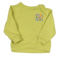Citronová mikina s nápisem Pep&Co