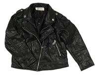 Černý koženkový crop podšitý křivák H&M