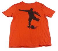 Červené tričko s fotbalistou H&M