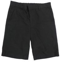 Černé plátěné chino kraťasy M&S