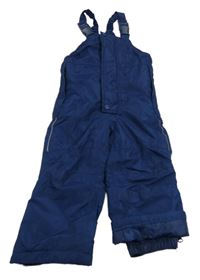 Tmavomodré šusťákové zateplené funkční oteplovačky Lily & Dan