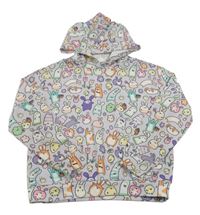 Světlefialová mikina se zvířátky a kapucí Shein