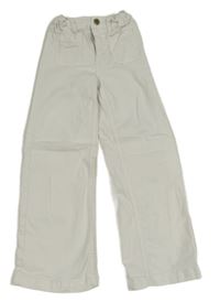 Bílé wide leg rifle H&M